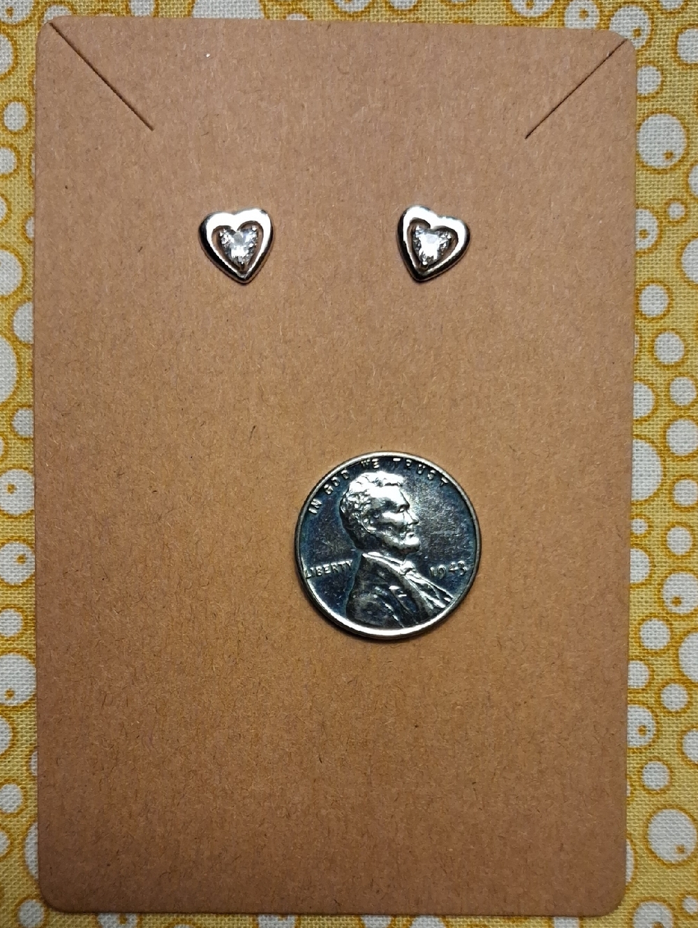 Silver Heart Stud Earrings - Classic Sterling Look